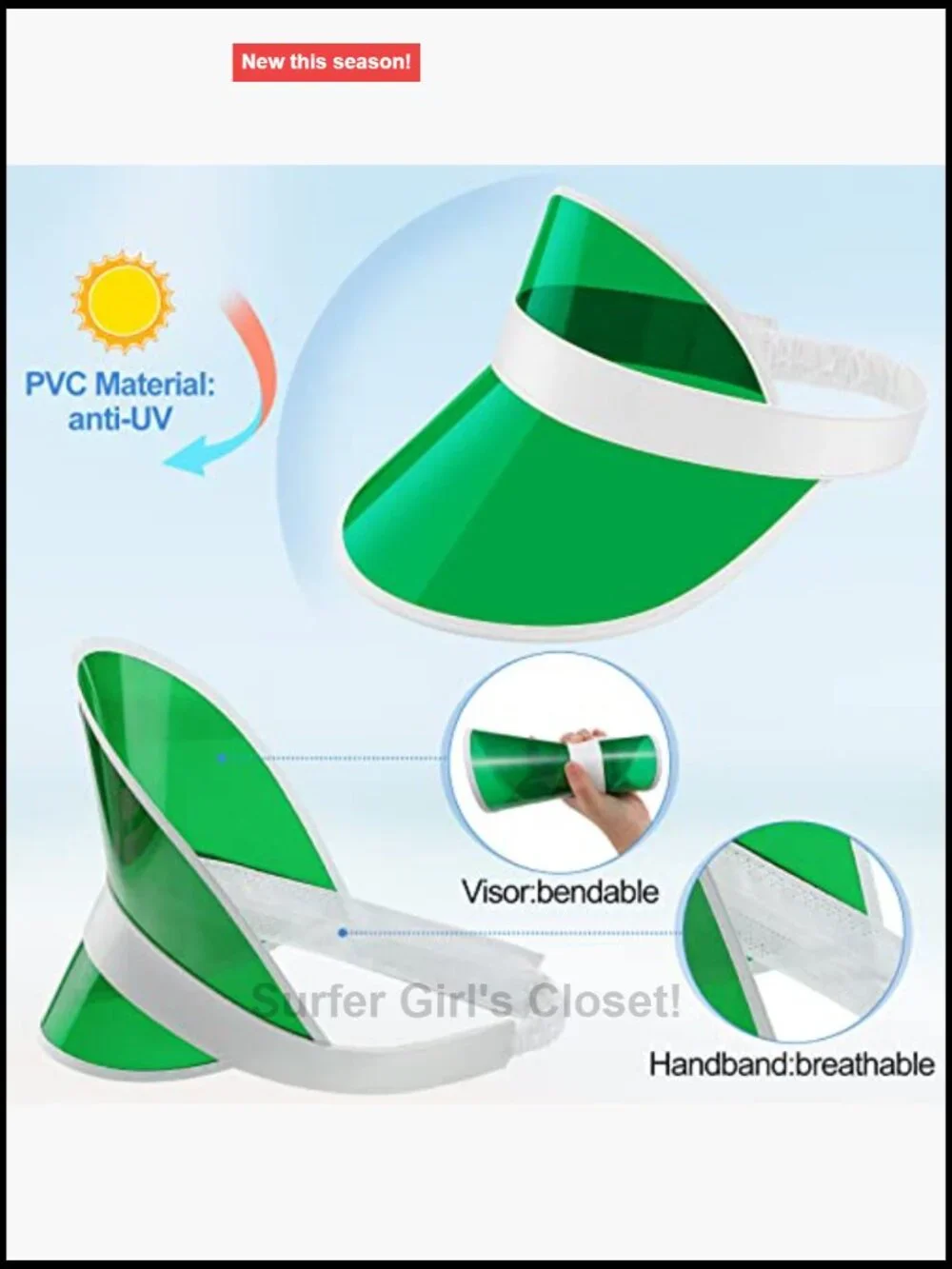 12 Pack Unisex Plastic Sun Visors UV Protection Poker Cap for Outdoor Sports